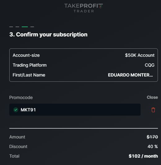 Cupón MKT91 aceptado: precio original 170 USD y precio con descuento 102 USD. Verificado el 21/09/2026 a las 10:03:31, hora de Madrid.